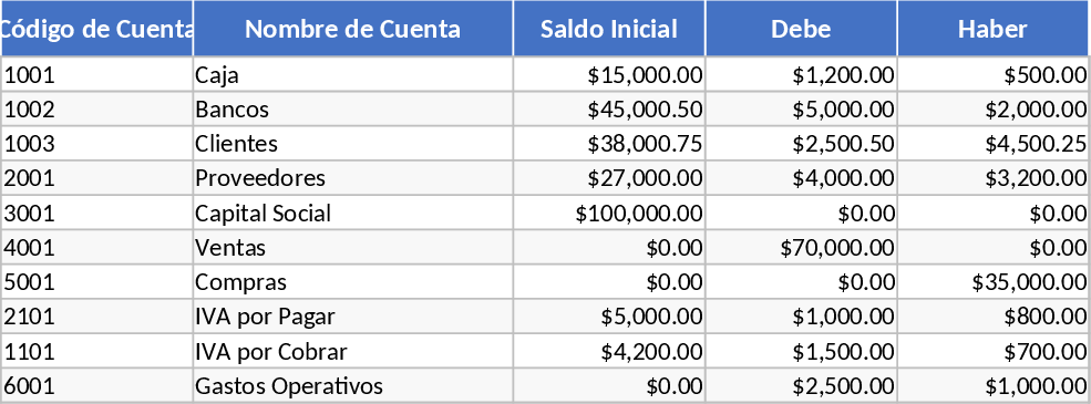 General Journal and Trial Balance Accounting Template