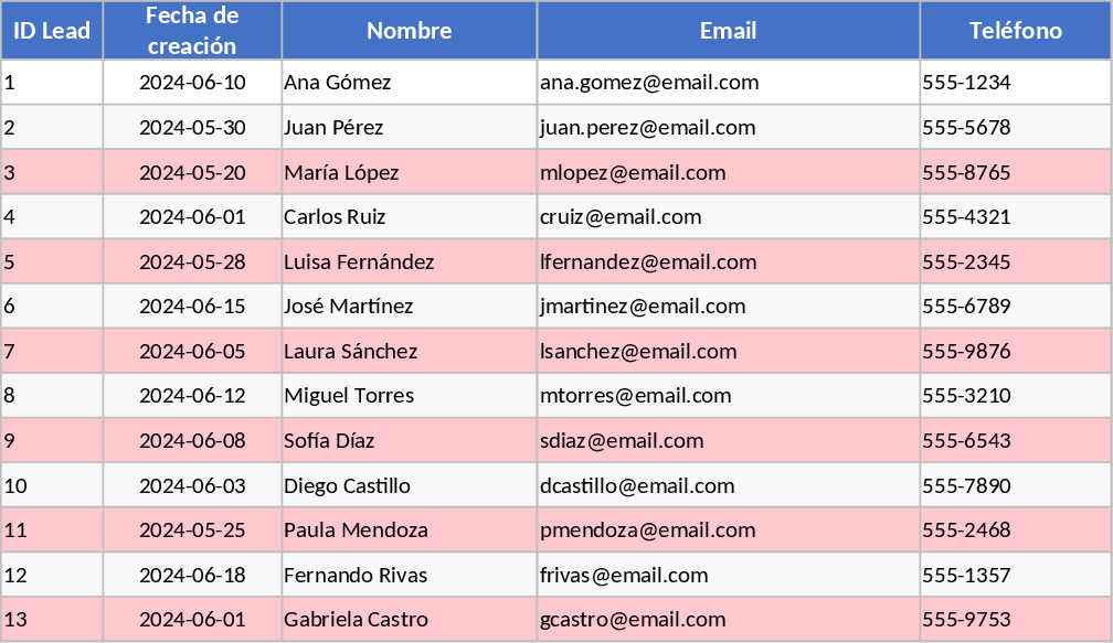 CRM Ventes Léger Modèle