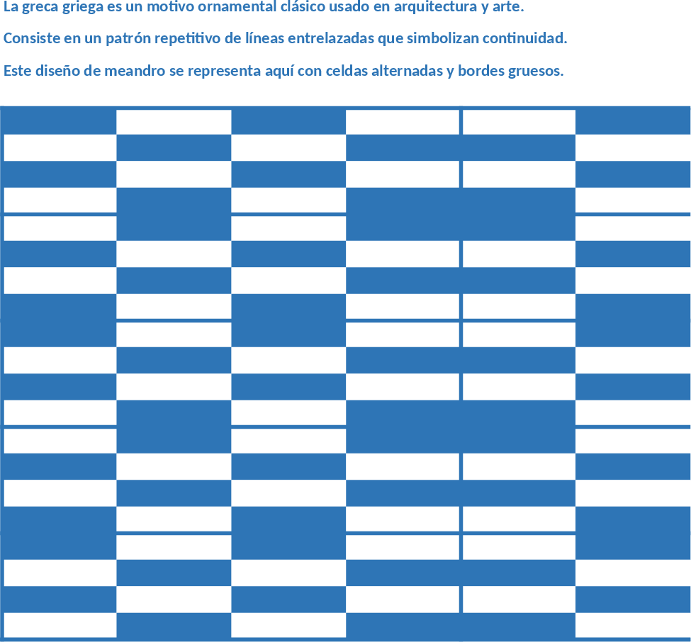 Patrón Llave Griega Plantilla