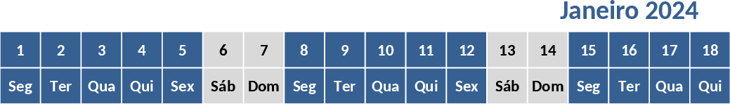 Calendário Anual Hor. Modelo