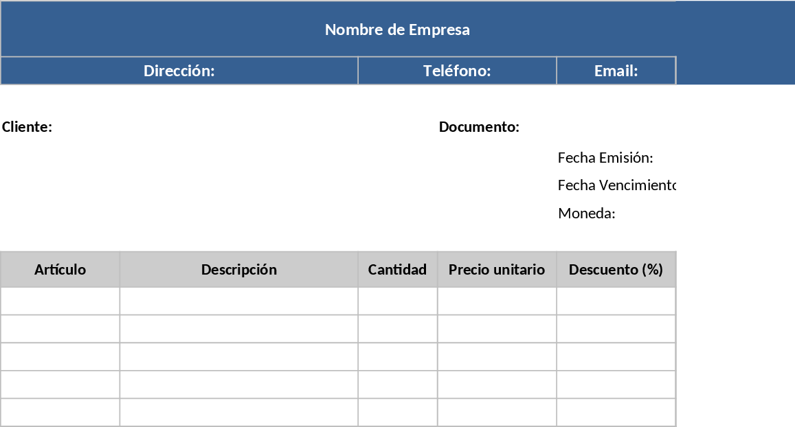 Professional Business Quote and Invoice Template
