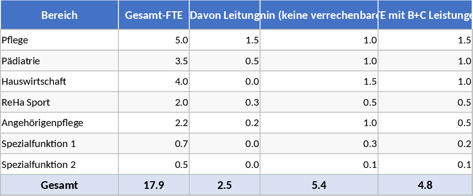 チューリッヒ州スピテックス FTE・請求時間計画 テンプレート