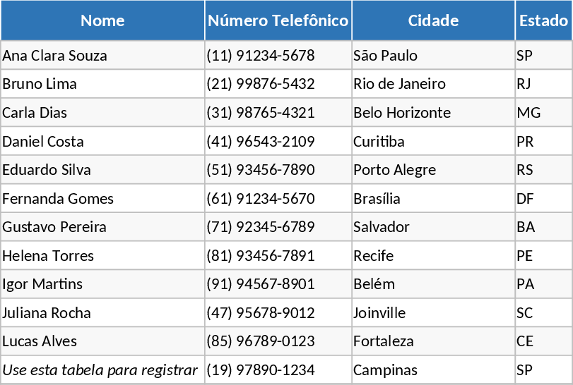 Customer Contact List Template