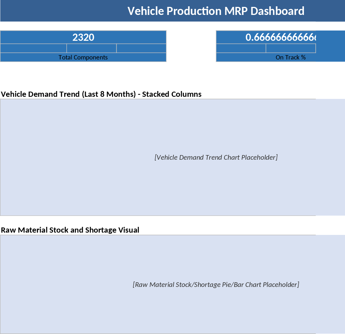 自動車MRP・製造進捗管理 テンプレート