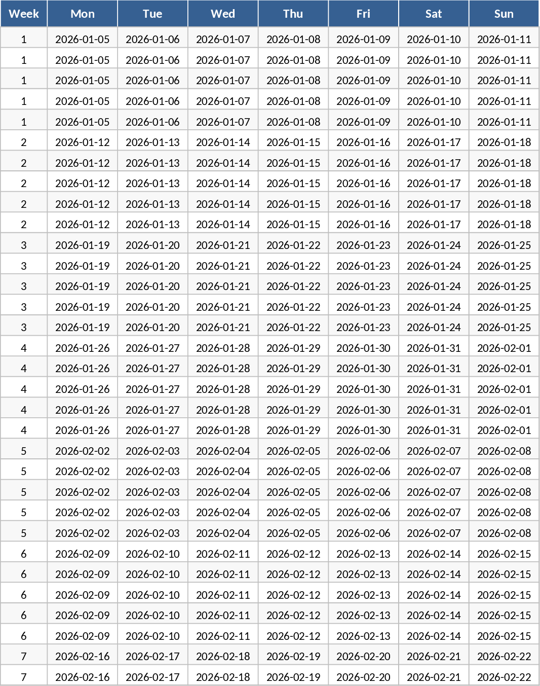 연간 직원 일정·휴가·파트타임 휴일 크레딧 템플릿