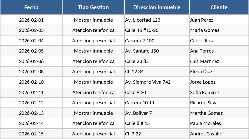 Relatório Mensal de Assistente Imobiliário Modelo