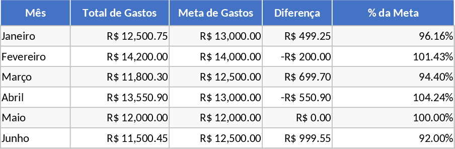 Monthly Expense Tracker Template
