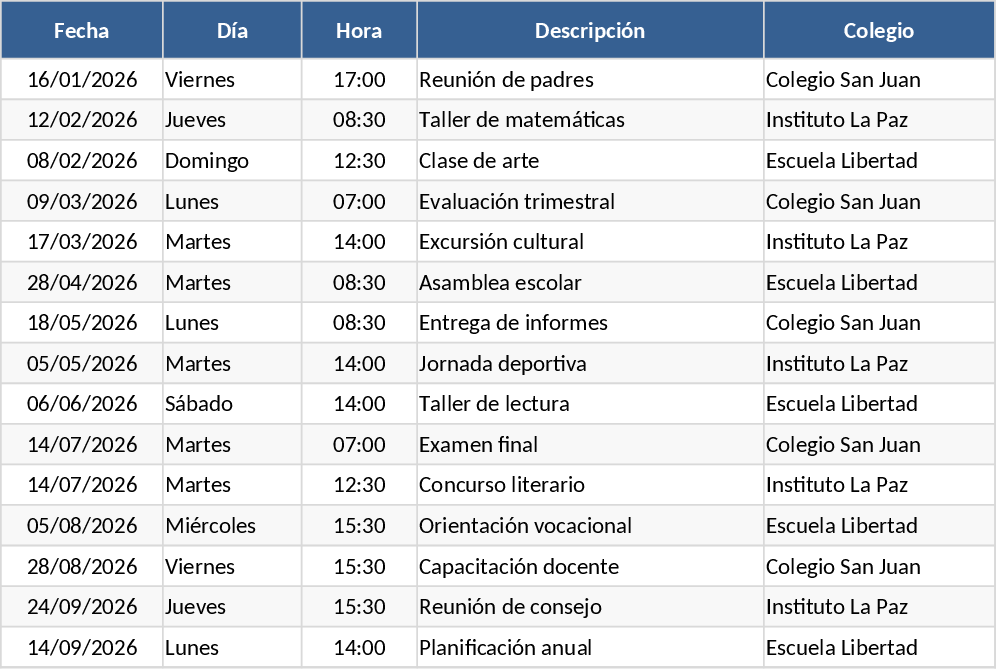 2026年年間業務スケジュール テンプレート