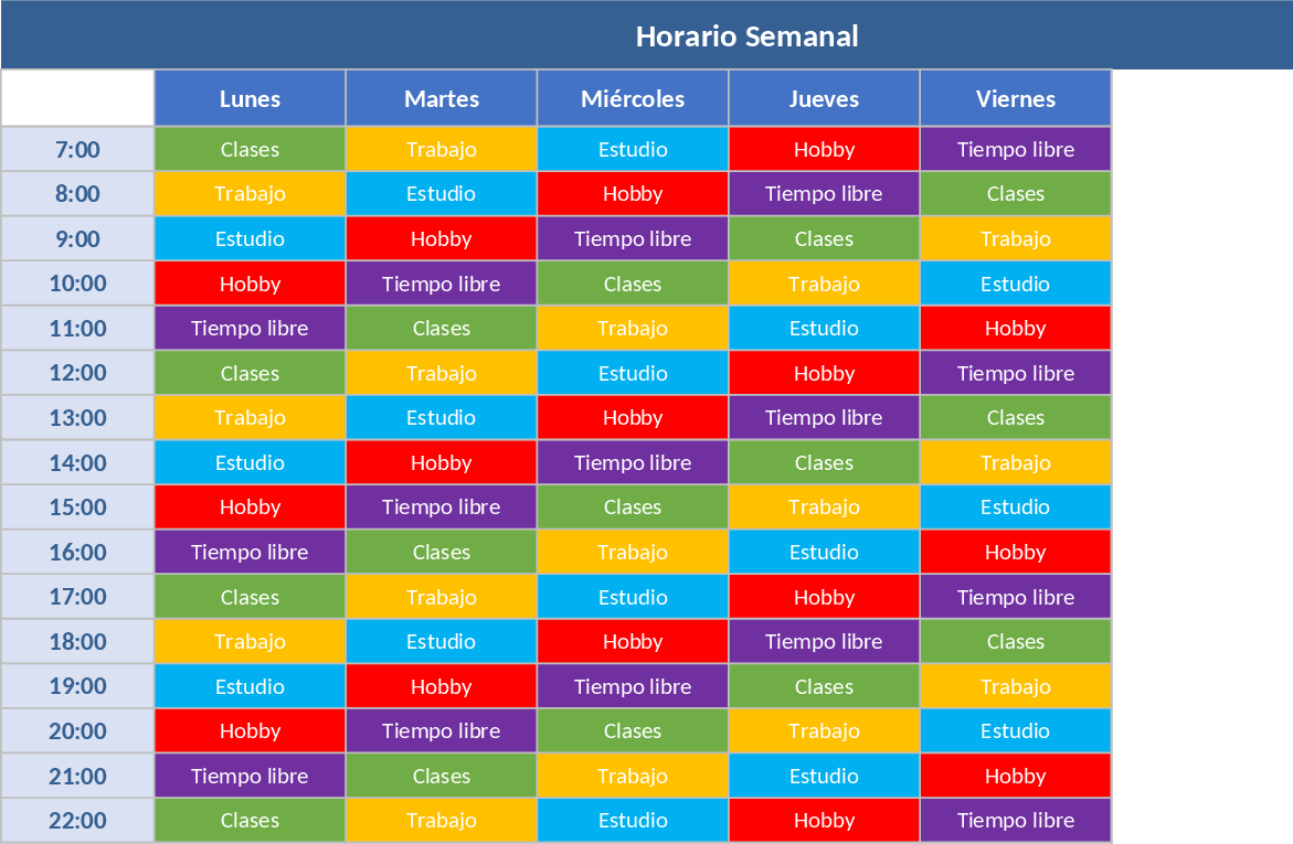 大学生向け 週間スケジュール＆習慣トラッカー テンプレート