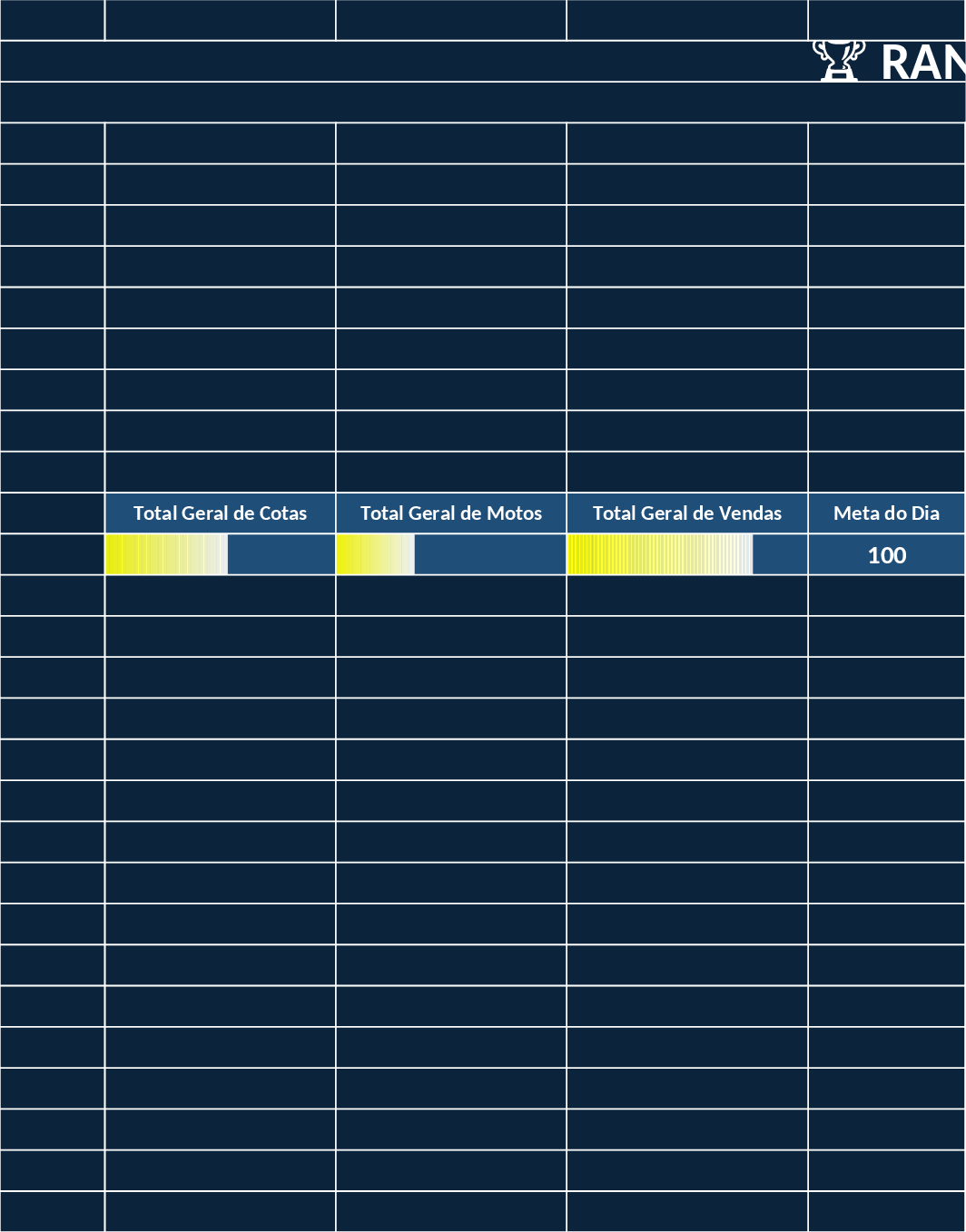 Corporate Sales Championship Leaderboard and Team Performance Template