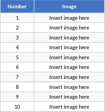 連番画像リスト テンプレート