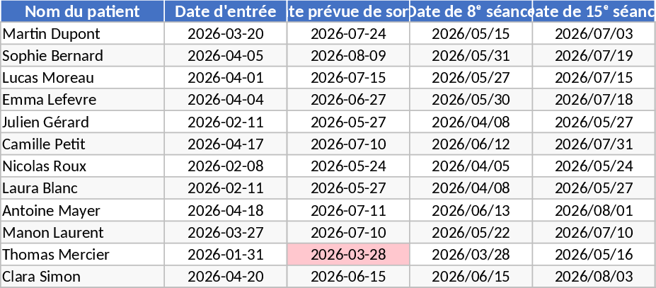 患者管理・スケジュール自動化 テンプレート